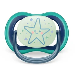 Ultra Air Pacifier Nighttime 6-18m Sleeping Star/Moon 2-pack