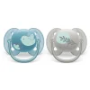 Ultra Soft Pacifier 6-18m Blue Dove / Silver Leaf 2-pack