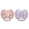 Ultra Soft Pacifier 0-6m Lychee Elephant / Lilac Palms 2-pack