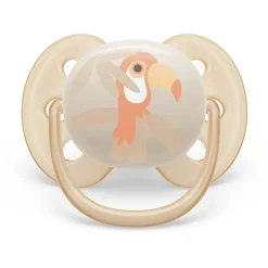 Ultra Soft Pacifier 0-6m Toucan / Green Leaves 2-pack