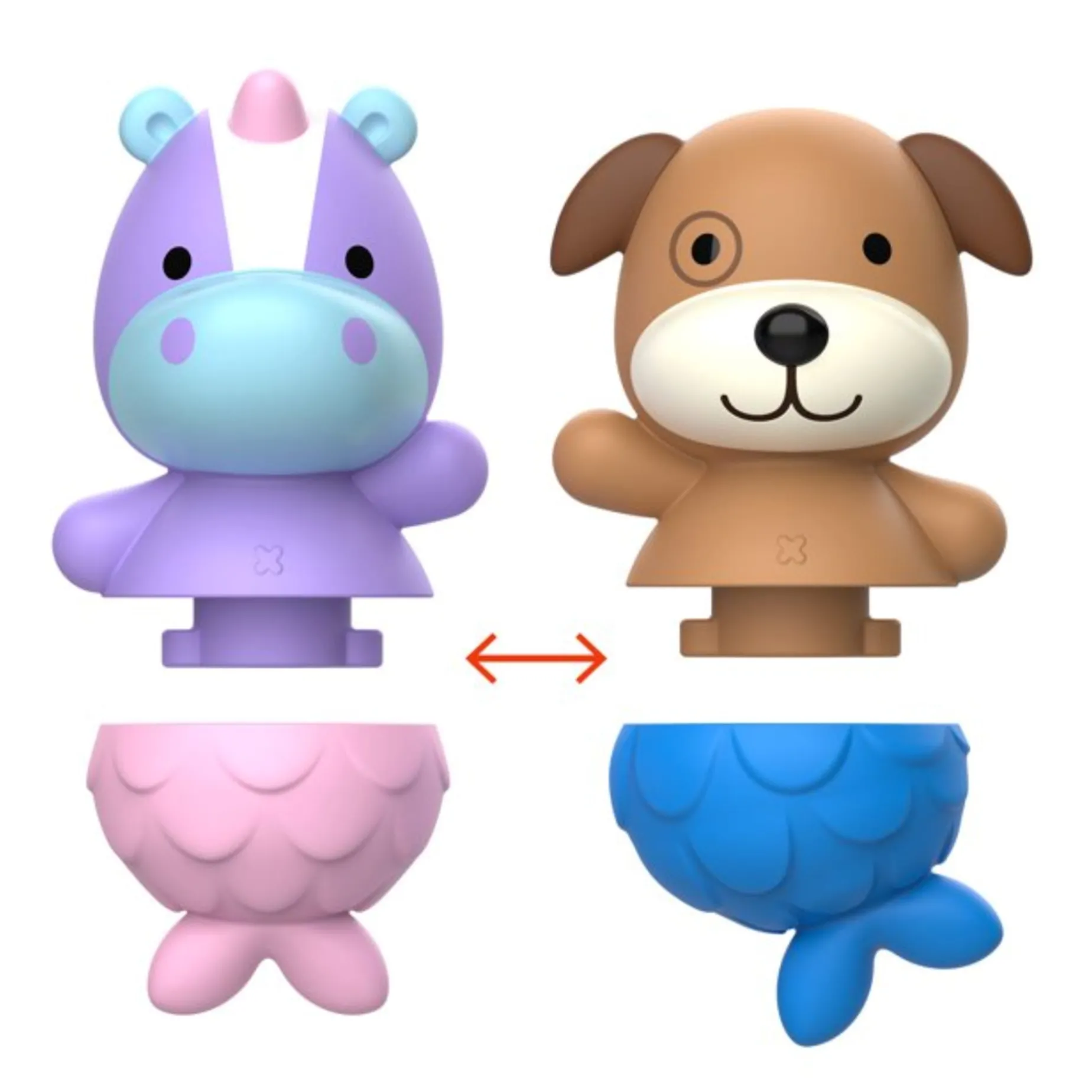 Unicorn And Dog Toys Bath