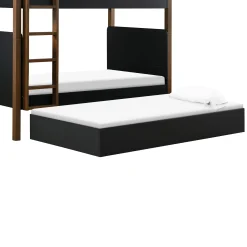 Universal Twin Storage Trundle Bed - Black