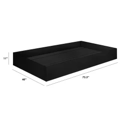 Universal Twin Storage Trundle Bed - Black