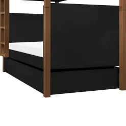 Universal Twin Storage Trundle Bed - Black