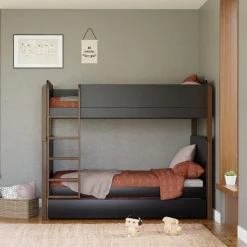 Universal Twin Storage Trundle Bed - Black