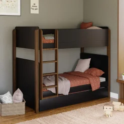 Universal Twin Storage Trundle Bed - Black