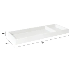 Universal Wide Removable Changing Tray - Warm White