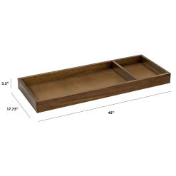 Universal Wide Removable Changing Tray - Walnut