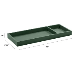 Universal Wide Removable Changing Tray - Forest Green