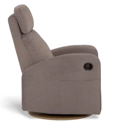 Upholstered Rocking Armchair Swivel, Glider, Recliner Hailey - Arlo Beige