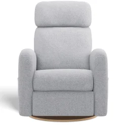 Upholstered Rocking Armchair Swivel, Glider, Recliner Hailey - Arlo Heather Silver