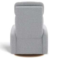 Upholstered Rocking Armchair Swivel, Glider, Recliner Hailey - Arlo Heather Silver