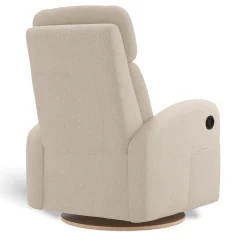 Upholstered Rocking Armchair Swivel, Glider, Recliner Hailey - Beyond Sheep Cream
