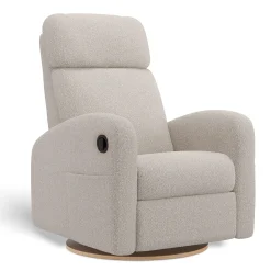 Upholstered Rocking Armchair Swivel, Glider, Recliner Hailey - Beyond Sheep Vanilla