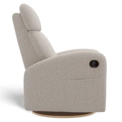 Upholstered Rocking Armchair Swivel, Glider, Recliner Hailey - Beyond Sheep Vanilla