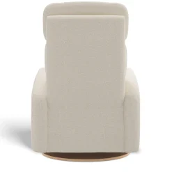 Upholstered Rocking Armchair Swivel, Glider, Recliner Hailey - Henequen Stain-resistant fabric