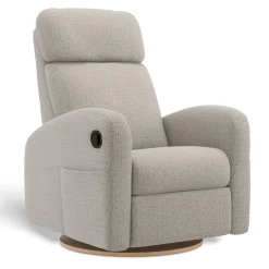 Upholstered Rocking Armchair Swivel, Glider, Recliner Hailey - Breather Driftwood