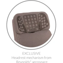 Upholstered Rocking Armchair Swivel, Glider, Recliner Hailey - Breather Driftwood