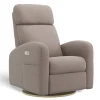 Upholstered Rocking Armchair Swivel, Glider, Recliner Hailey - Arlo Beige Motorized Electric