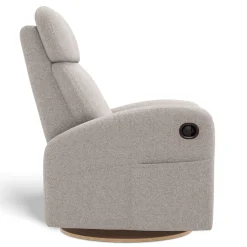 Upholstered Rocking Armchair Swivel, Glider, Recliner Hailey - Arlo Pearl