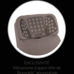 Upholstered Rocking Armchair Swivel, Glider, Recliner Hailey - Breather Driftwood Motorized Electric