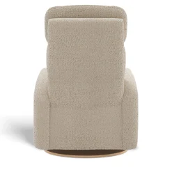 Upholstered Rocking Armchair Swivel, Glider, Recliner Hailey - Puppy Sand