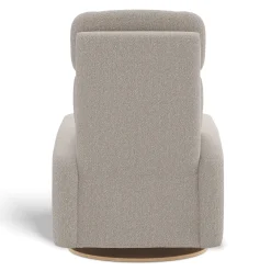 Upholstered Rocking Armchair Swivel, Glider, Recliner Hailey - Beyond Sheep Vanilla Motorized Electric