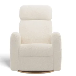 Upholstered Rocking Armchair Swivel, Glider, Recliner Hailey - Puppy Pearl Motorized Electric