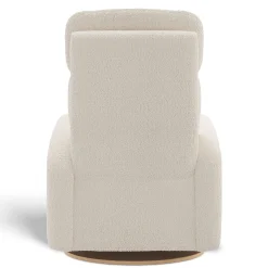 Upholstered Rocking Armchair Swivel, Glider, Recliner Hailey - Puppy Pearl Motorized Electric