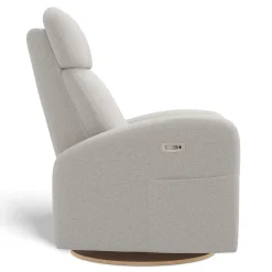 Upholstered Rocking Armchair Swivel, Glider, Recliner Hailey - Alta™ 10 Stain-resistant fabric -Motorized Electric