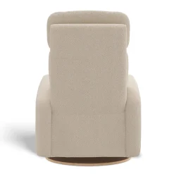 Upholstered Rocking Armchair Swivel, Glider, Recliner Hailey - Beyond Sheep Cream Motorized Electric
