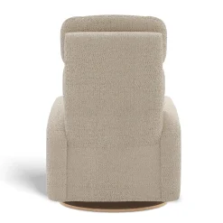 Upholstered Rocking Armchair Swivel, Glider, Recliner Hailey - Puppy Sand Motorized Electric