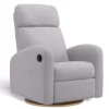Upholstered Rocking Armchair Swivel, Glider, Recliner Hailey - Como Dove Grey