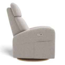 Upholstered Rocking Armchair Swivel, Glider, Recliner Hailey - Arlo Pearl Motorized Electric
