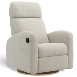 Upholstered Rocking Armchair Swivel, Glider, Recliner Hailey - Nubia Ivory