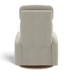 Upholstered Rocking Armchair Swivel, Glider, Recliner Hailey - Nubia Silver Motorized Electric