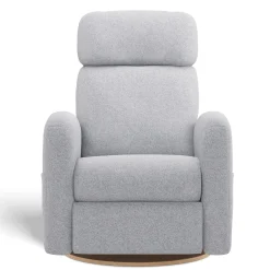 Upholstered Rocking Armchair Swivel, Glider, Recliner Hailey - Arlo Heather Silver Motorized Electric