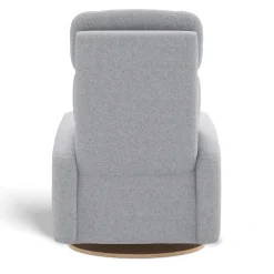 Upholstered Rocking Armchair Swivel, Glider, Recliner Hailey - Arlo Heather Silver Motorized Electric