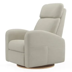 Upholstered Rocking Armchair Swivel, Glider, Recliner Hailey - Como Sand Motorized Electric