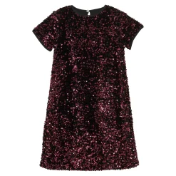 Velour Sequins Dress 7-14