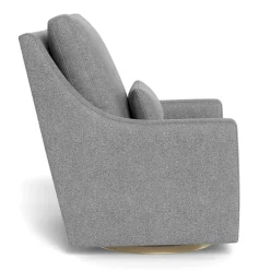 Vera Rocking and Swivel Chair - Pepper Grey / Gold