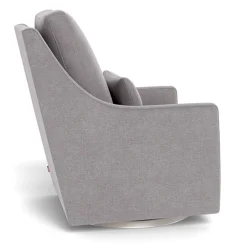Vera Rocking and Swivel Chair - Pebble Grey / Steel