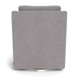 Vera Rocking and Swivel Chair - Pebble Grey / Steel