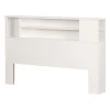 Vito Double Bookcase Headboard - Pure White
