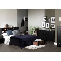 Vito 5-Drawer Chest - Pure Black