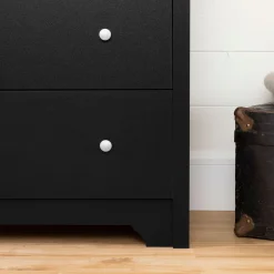 Vito 5-Drawer Chest - Pure Black