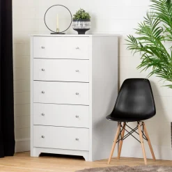 Vito 5-Drawer Chest - Pure White