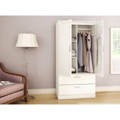 Wardrobe Armoire - Acapella Pure White