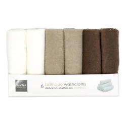 Washcloths (6)bamboo Oxford