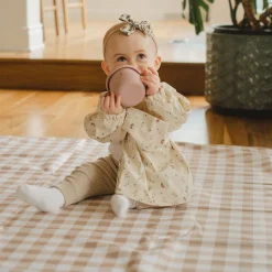 Waterproof Multi-Purpose Floor Mat - Caramel Gingham